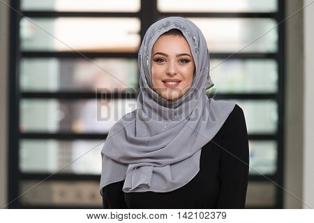 Caucasian Muslim Girl Praying