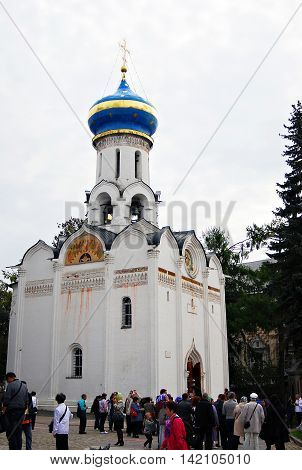 SERGIEV POSAD, RUSSIA - SEPTEMBER 06, 2012: Trinity Sergius Lavra Sergiev Posad Russia. UNESCO World Heritage Site.