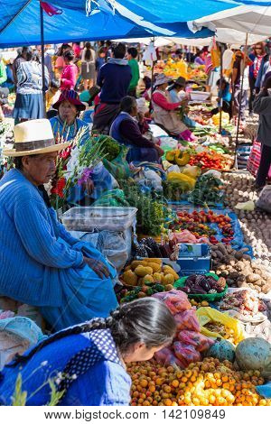 Fruits And Vegetables At The Market, Peru