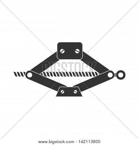 jack mechanical tool lever car hydraulic machine vector graphic isolated and flat illustration