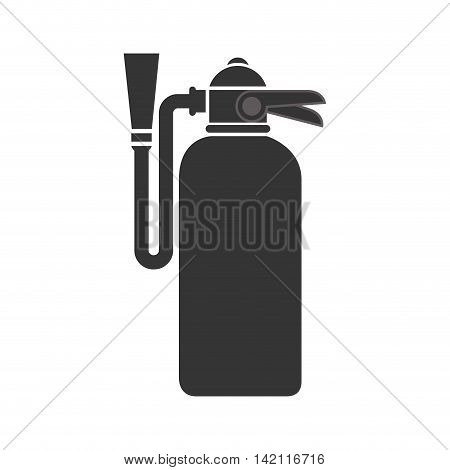 extinguisher fire prevention bottle extinguish foam object vector graphic isolated illustration