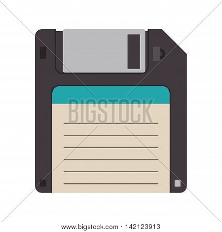 flat design Floppy disk icon vector illustration