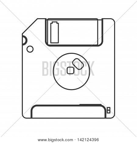 flat design Floppy disk icon vector illustration