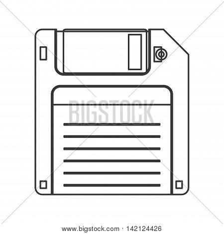 flat design Floppy disk icon vector illustration