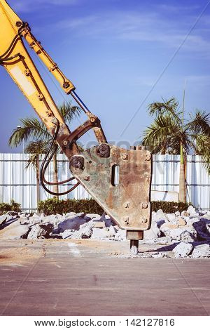 Breaking Concrete Road