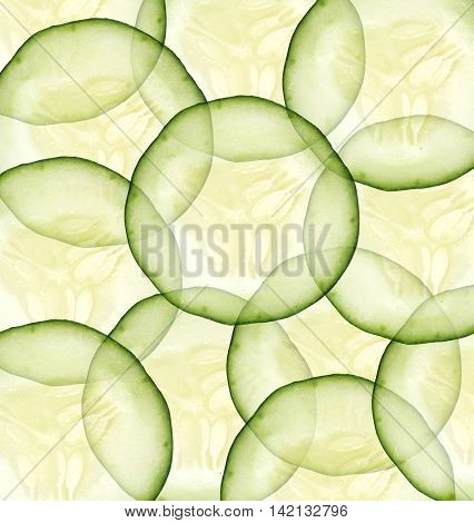 Cucumber can be healthy food or nature cosmetics for treatment