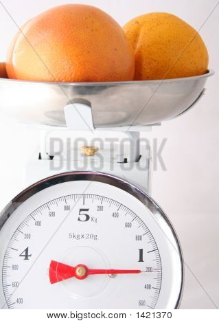 Balance med appelsiner
