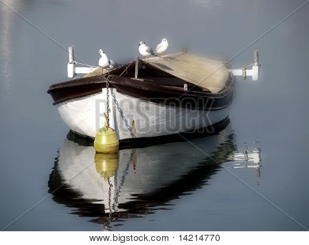 Bateau dans le brouillard