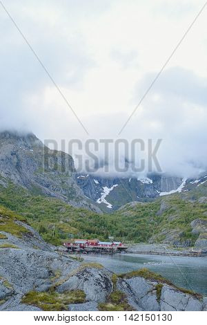 The Beauty Of Northern Norway Mountains And Ocean