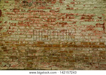 Structure of an old brick wall for use as a texture