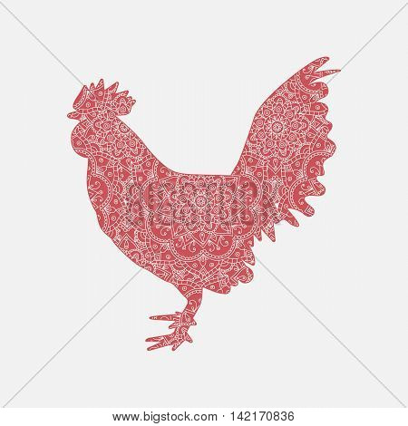 Vector Red Rooster