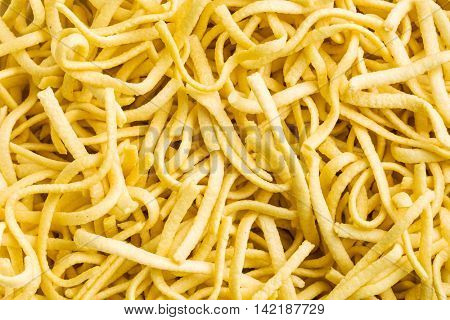 Detail of tasty spaetzle pasta.