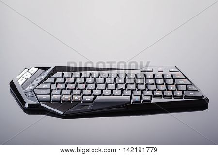 Gaming Keyboard On Shiny Surface