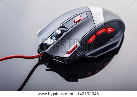 Gaming Mouse With Red Buttons