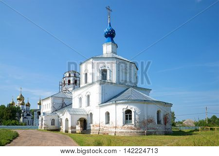 View Kornilevskaya (Smolensk) the church of St. Nicholas Monastery in Pereslavl Zaleski. Gold Ring of Russia