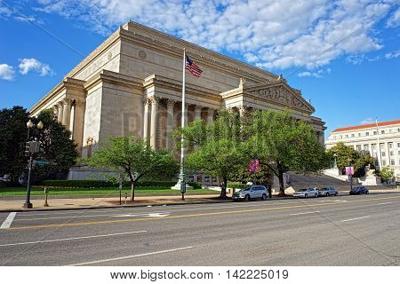 National Archives Building In Washington Dc