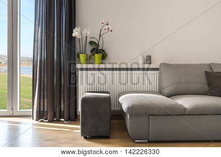 Living Room With Beautiful View Idea