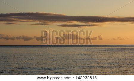 Morning scene at the Pacific Ocean. Nature background.