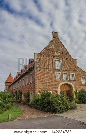 Front Of Historical Haus Vogeding In Munster
