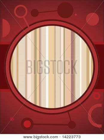 Design rétro rouge