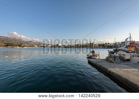 Harbour of Sitia town on Crete island