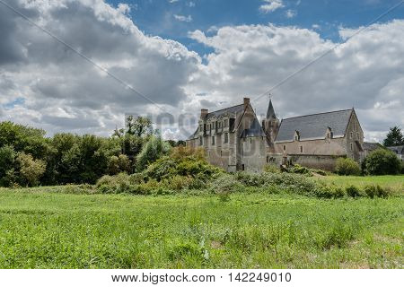 Dovecot and XIIth-XIVth century Priory, Le Louroux, Touraine, France