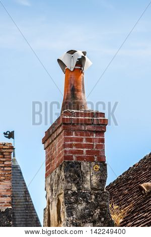 Scene in Crissay-sur-Manse typical French village with charming and romantic images and vistas village in the Loire Valley.