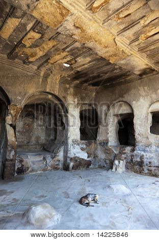 3.000 Anni vecchia grotta città Uplistsikhe. Vicino a Gori. Georgia.