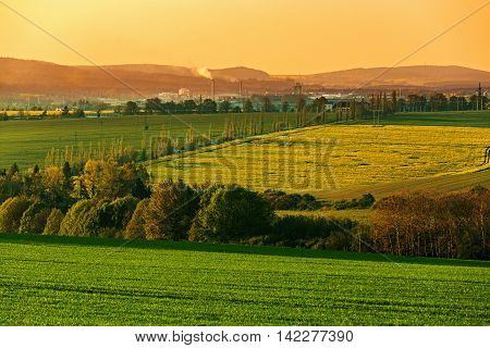 Beautiful Spring Rural Landscape