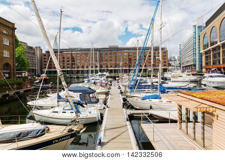 St. Katharine Docks In London, Uk