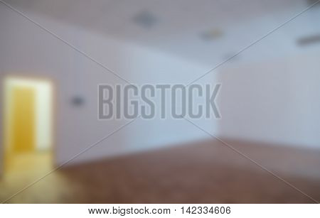 Common office building interior  theme creative abstract blur background with bokeh effect