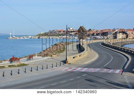 View of old Nessebar town, Black sea,  Bulgaria