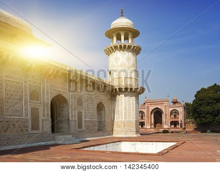 Itmad-Ud-Daulah's Tomb (Baby Taj) (17th century) at Agra Uttar Pradesh India