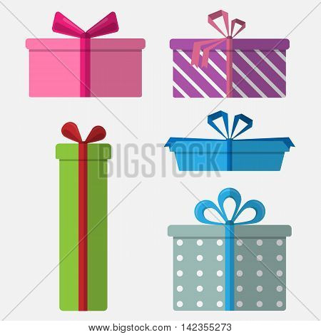 Gift Box Flat Icon