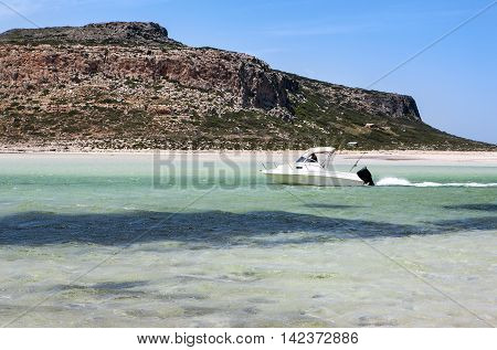 Landscape of Ballos bay, Crete island, Greece
