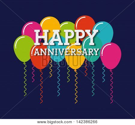 aniversary card icon design, vector illustration eps10