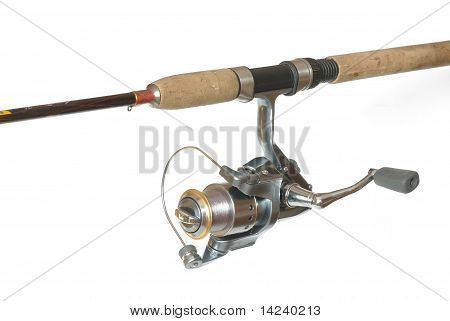 Canna da pesca con rotella di filatura