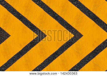 Yellow Line Printed On The Highway Road