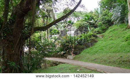 Kuala Lumpur/Malaysia - September 2012: Perdana Botanical Gardens in Kuala Lumpur, Malaysia.