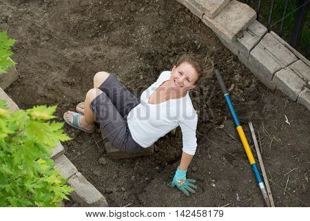 Attractive Middle-aged Female Gardener