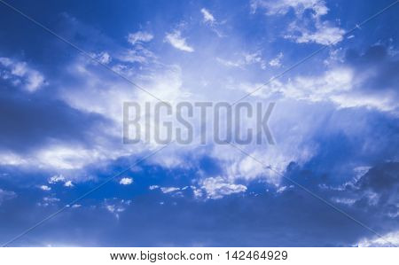 Cloudy Blue Sky