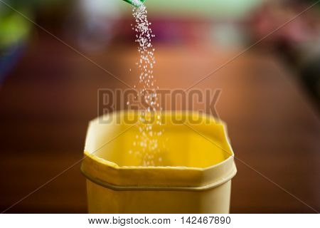 Sugarfall Into A Dish