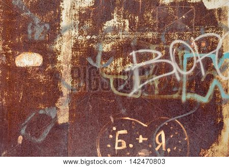 rusty metal structure for use in textures