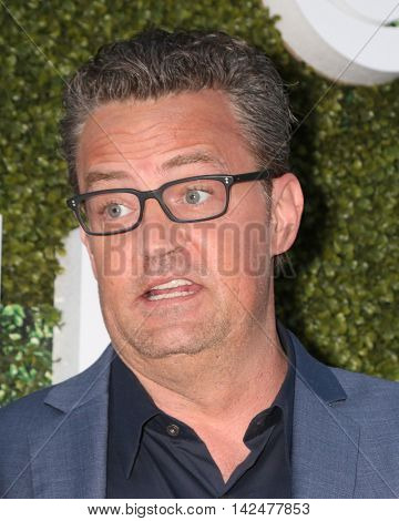 LOS ANGELES - AUG 10:  Matthew Perry at the CBS, CW, Showtime Summer 2016 TCA Party at the Pacific Design Center on August 10, 2016 in West Hollywood, CA