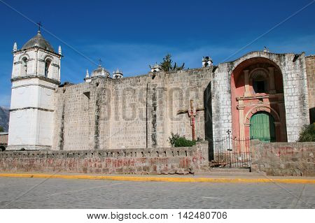 San Pedro De Alcantara Church In Cabanaconde, Peru