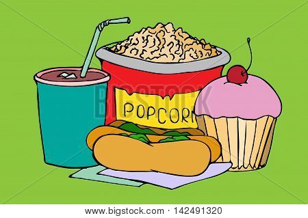 Popcorn, Soda Takeaway.