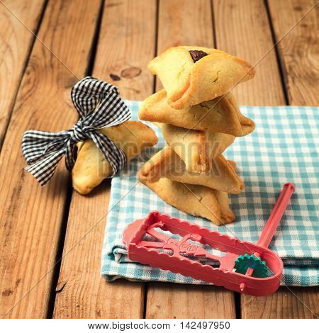 Hamantaschen cookies for Jewish festival of Purim