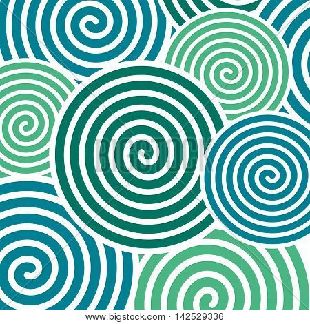 It is an abstract colourful bacrground with spiral elements