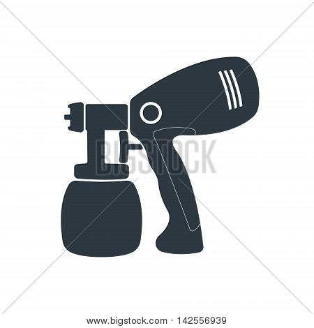 Air brush icon. Vector illustration on white background.
