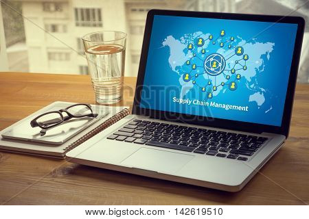 Scm Supply Chain Management Concept